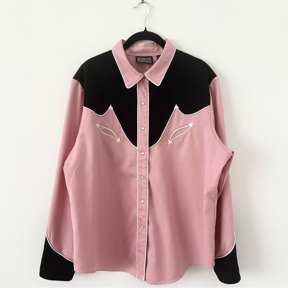 Vintage Roughrider by Circle T Pink Western Button Up Shirt